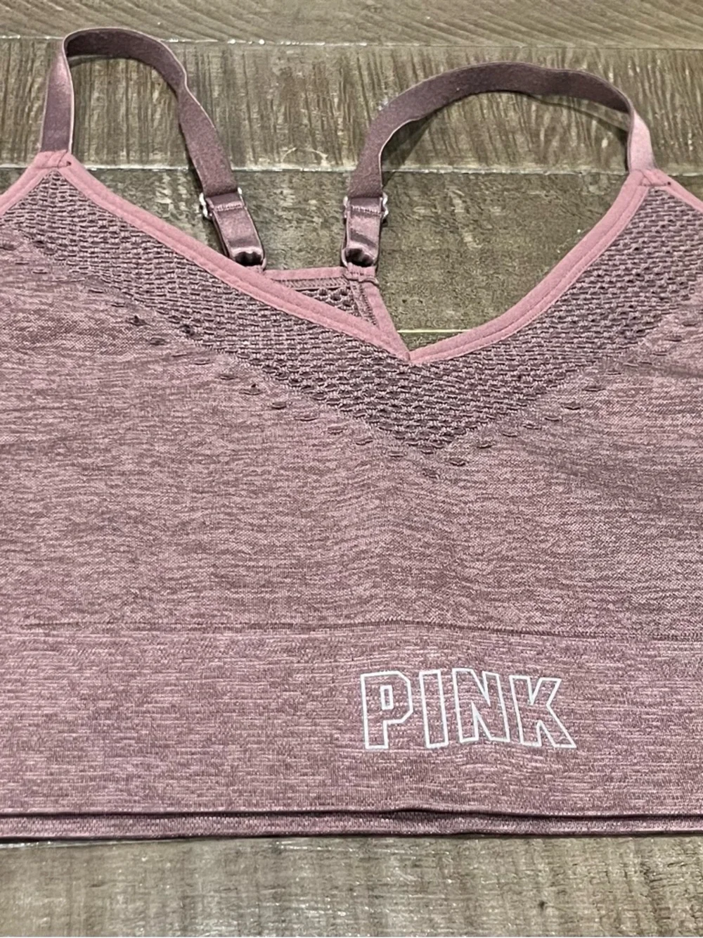PINK Victoria's Secret Mauve Pink Seamless Bralette - Picture 1 of 3